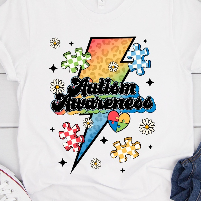 Autism Awareness – DTF-Adult (11.15in) & Youth (8 in) & Infant (5 in) & Patch (4 in)