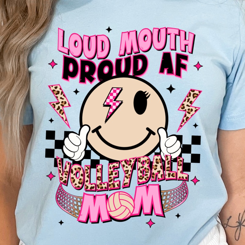 Loud Mouth Volleyball Mom – DTF