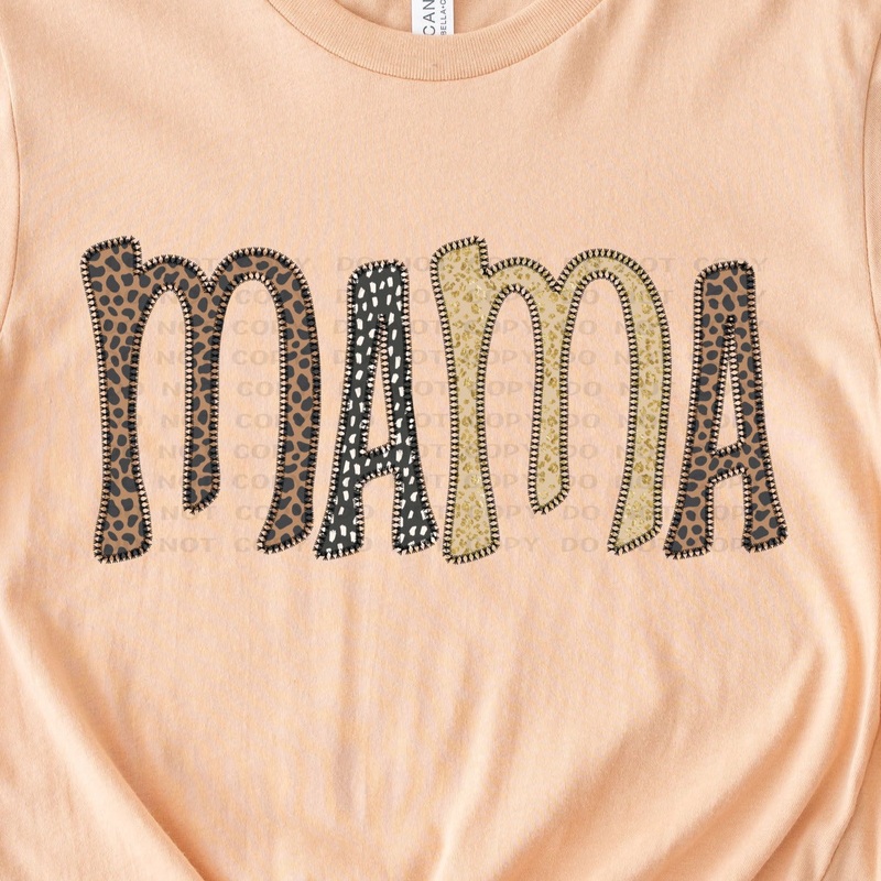 Mama Stitch – DTF-Adult (11.15in) & Youth (8 in) & Infant (5 in) & Patch (4 in)