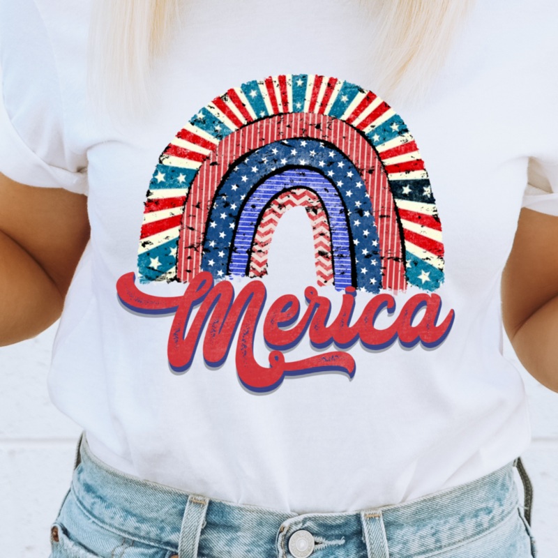 Merica – DTF-Adult (11.15in) & Youth (8 in) & Infant (5 in) & Patch (4 in)